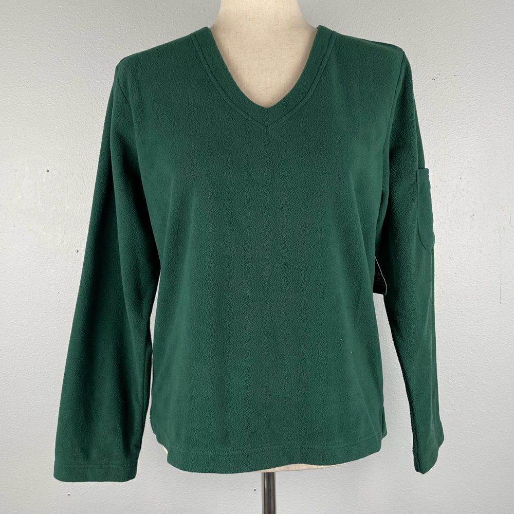 NWT MixIt Green Fleece Sleepwear Top Size S